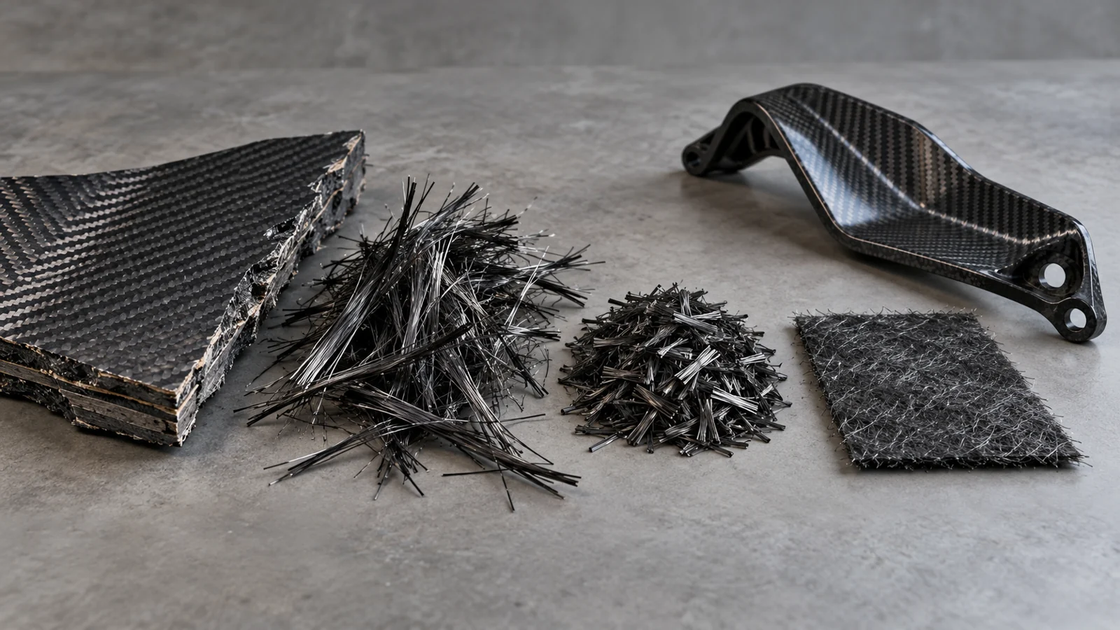 What recovered carbon fibers can become in new parts