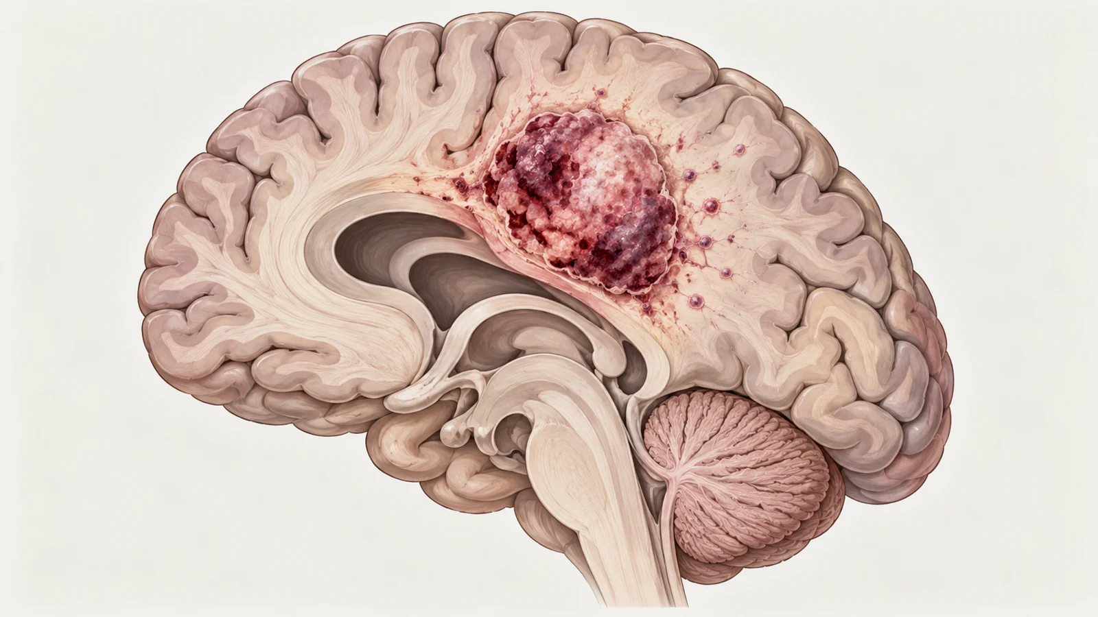 What can remain after high-grade glioma treatment?